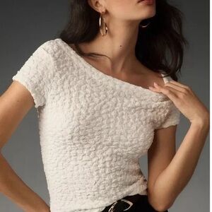 NWT Maeve by Anthropologie Socialte Popcorn Tee Size Large